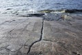 The famous petroglyphs at Cape Besov nos in Lake Onega