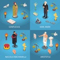 Famous Philosophers Square Compositions