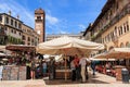 Famous Piazza delle Erbe, Verona, Italy