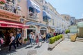 The famous Piazzeta in the center of Capri, Italy