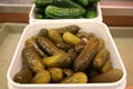 Famous pickles in New York Deli Royalty Free Stock Photo