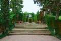 Famous picturesque gardens of Saint Clotilde in Lloret de Mar, Costa Brava, Catalonia, Spain