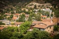 Famous picturesque Mountain Village resort of Kakopetria. Nicosia district, Cyprus Royalty Free Stock Photo