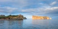 The famous pierced rock of Perce in Canada