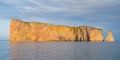 The famous pierced rock of Perce in Canada