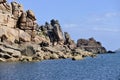 Coastline of Ploumanac`h in France