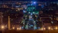 Night scene of centre Yerevan, Armenia Royalty Free Stock Photo