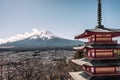 Japanese landscape at sunset Royalty Free Stock Photo