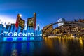 City of Toronto Fountain at Nathan Phillips Square Ontario Canada