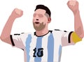 famous player who rejoices holder of the Argentina national team-