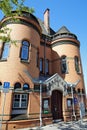 The famous Police Station called Hafenpolizeiwache No. 2 at Elbe River in Hamburg. Germany