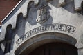 The famous Police Station called Hafenpolizeiwache No. 2 at Elbe River in Hamburg. Germany