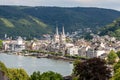 Famous popular Wine Village of Boppard at Rhine River,middle Rhine Valley,Germany Royalty Free Stock Photo