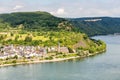 Famous popular Wine Village of Boppard at Rhine River,middle Rhine Valley,Germany Royalty Free Stock Photo