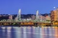 Famous Portland Bridge in the Evening