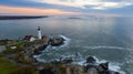 Famous Portland Head Light Atlantic Coast Lighthouse