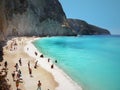 Famous Porto Katsiki beach, Lefkada, Greece Royalty Free Stock Photo