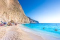 Famous Porto Katsiki beach in Lefkada island, Greece. Royalty Free Stock Photo