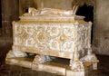 Tomb of Vasco da gama in the Belen monastery in Lisbon - Portugal