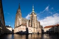 Famous Prague castle and St. Vitus gothic cathedral are top attractions in the Czech Republic