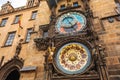 Famous Prague chimes. Prague Astronomical Clock a