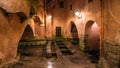 The famous public ancient roman baths on Cefalu, Sicily, Italy