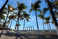 Famous Puerto Vallarta sea promenade, El Malecon, with ocean lookouts, beaches, scenic landscapes hotels and city views Royalty Free Stock Photo