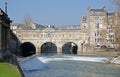 The Famous Pulteney Bridge on the River Avon in Ba