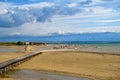 Famous Queens Beach in Nin near Zadar, Croatia Royalty Free Stock Photo