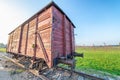 Famous railway of Auschwitz Birkenau Concentration Camp