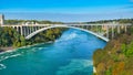 The Famous Rainbow Bridge connecting United states and Canada Royalty Free Stock Photo