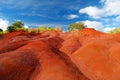 Famous red dirt of Waimea Canyon in Kauai Royalty Free Stock Photo