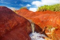 Famous red dirt of Waimea Canyon in Kauai Royalty Free Stock Photo