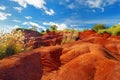 Famous red dirt of Waimea Canyon in Kauai Royalty Free Stock Photo