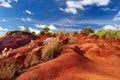 Famous red dirt of Waimea Canyon in Kauai Royalty Free Stock Photo