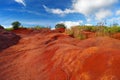 Famous red dirt of Waimea Canyon in Kauai Royalty Free Stock Photo