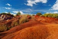 Famous red dirt of Waimea Canyon in Kauai Royalty Free Stock Photo