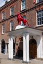 The famous Red Lion symbol of High Wycombe Royalty Free Stock Photo