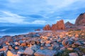 Famous Red Rock in Arbatax, Sardinia Italy Royalty Free Stock Photo