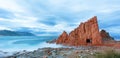 Famous Red Rock in Arbatax, Sardinia Italy