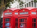 The famous red telephone booth in London - beautiful landmark