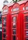 The famous red telephone booth in London - beautiful landmark