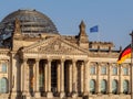 Reichstag building, seat of the German Parliament Deutscher Bundestag in Berlin, Germany Royalty Free Stock Photo