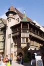 The famous Renaissance Pfister house  Maison Pfister in Colmar, France Royalty Free Stock Photo