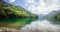 Rizza lake in the Abhazia Royalty Free Stock Photo