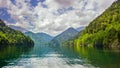 Rizza lake in the Abhazia Royalty Free Stock Photo