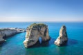 Famous rock in Beirut