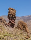 Famous rock called Finger of God Roques de Garcia, Roque Cinchado , rock in Teide national park