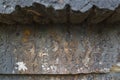 Famous rock-cut Lycian tombs in Kas. Antalya - Turkey Royalty Free Stock Photo