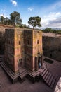 Lalibela, Ethiopia. Famous Rock-Hewn Church of Saint George - Bete Giyorgis Royalty Free Stock Photo